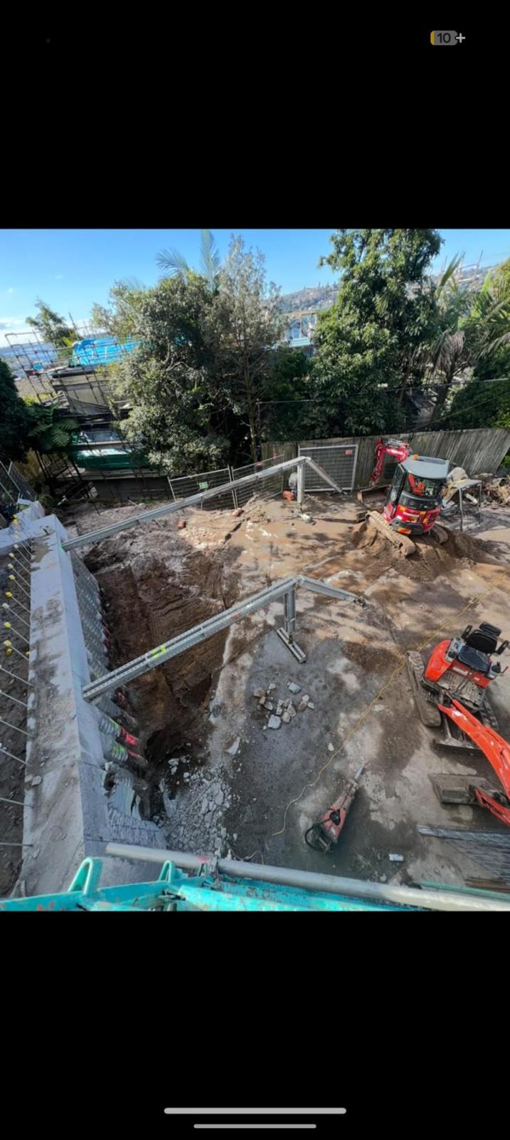 Contiguous Piling, Capping Beam and Excavation